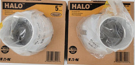 HALO 5-in White Full Cone Baffle Recessed Ceiling Light Trim Eaton Lot of 2 - $19.00