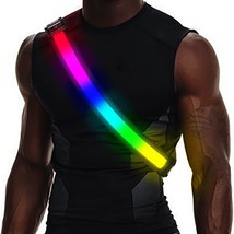 Led Reflective Running Gear,High Visibility Reflective Belt Sash With Safety Lig - £23.97 GBP