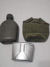 VTG 1969 Water Canteen Cover R.J.S. Metal Cup Vietnam War US Army Military - $59.99