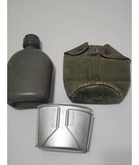 VTG 1969 Water Canteen Cover R.J.S. Metal Cup Vietnam War US Army Military - $59.99