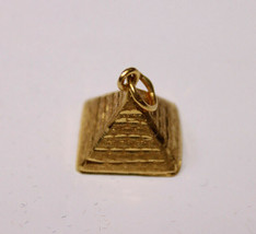 Egipto hecho a mano Egipto pirámide del faraón 3D 18K colgante de oro... - £232.33 GBP