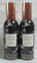 White Barn Bath & Body Works Concentrated Room Spray COTTON & FREESIA Lot Set 2 - $28.01