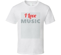 I Love Music T-shirt Coll Musicians Lovers T Shirt - £16.34 GBP+