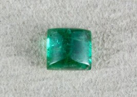 Gtl Certified Natural Zambia Emerald Cabochon 6.42 Cts Gemstone For Ring Pendant - £1,570.58 GBP