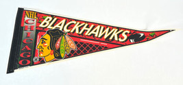 Chicago Blackhawks Vintage Nhl Pennant Classic Wall Flag Wincraft Usa - £19.77 GBP