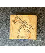 Stampin&#39; Up! Dragonfly Rubber Stamp 2001 Wood Mount #AD86- Never Used - £3.51 GBP