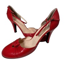 Vintage MARC JACOBS Red Pin-Up Retro 40&#39;s Pumps size 8.5 Women - £27.22 GBP