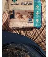 Top Paw Disposable Diapers Open Pack 26-28 Only Size Small 16-22&quot; Waist - $17.82