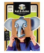 Kat &amp; Duke Savanna Elephants NIB Wild Animal Kingdom Series NIP Mask - £9.48 GBP