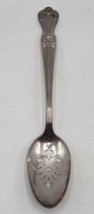 Vintage Old Company Plate Silver Pierced Serving Spoon - $9.89