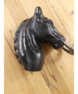 HORSE HEAD HITCHING POST W/ RING STABLE  BARN FARM RANCH EQUESTRIAN *PAI... - €34,72 EUR