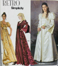 Simplicity 9045 Renaissance Dress Costume Pattern Wedding Train Vest 14 16 18 20 - £16.30 GBP