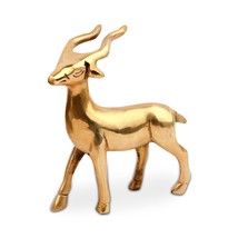 Vastu Brass Deer Statue Idol MahaVastu Remedies/Brass Idol Feng Shui Products H - £31.27 GBP