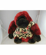 Gorilla Cranberry  Burgundy &amp; Brown with Leopard Dress 10 inch MWTag by ... - $14.87 CAD
