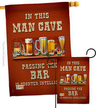 Man Cave Passing the Bar - Impressions Decorative Flags Set S117045-BO - £45.39 GBP