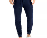 Sun + Stone Men&#39;s Baby Terry Knit Jogger Pants in Basic Navy-Size Large - £18.34 GBP