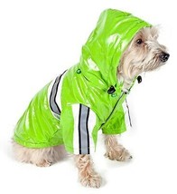 Pet Life Reflecta-Glow Reflective Waterproof Adjustable PVC Pet Dog Cat Raincoat - £19.26 GBP