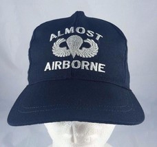 Almost Airborne Black Hat Cap Unisex Snapback adjustable fits most - £8.71 GBP