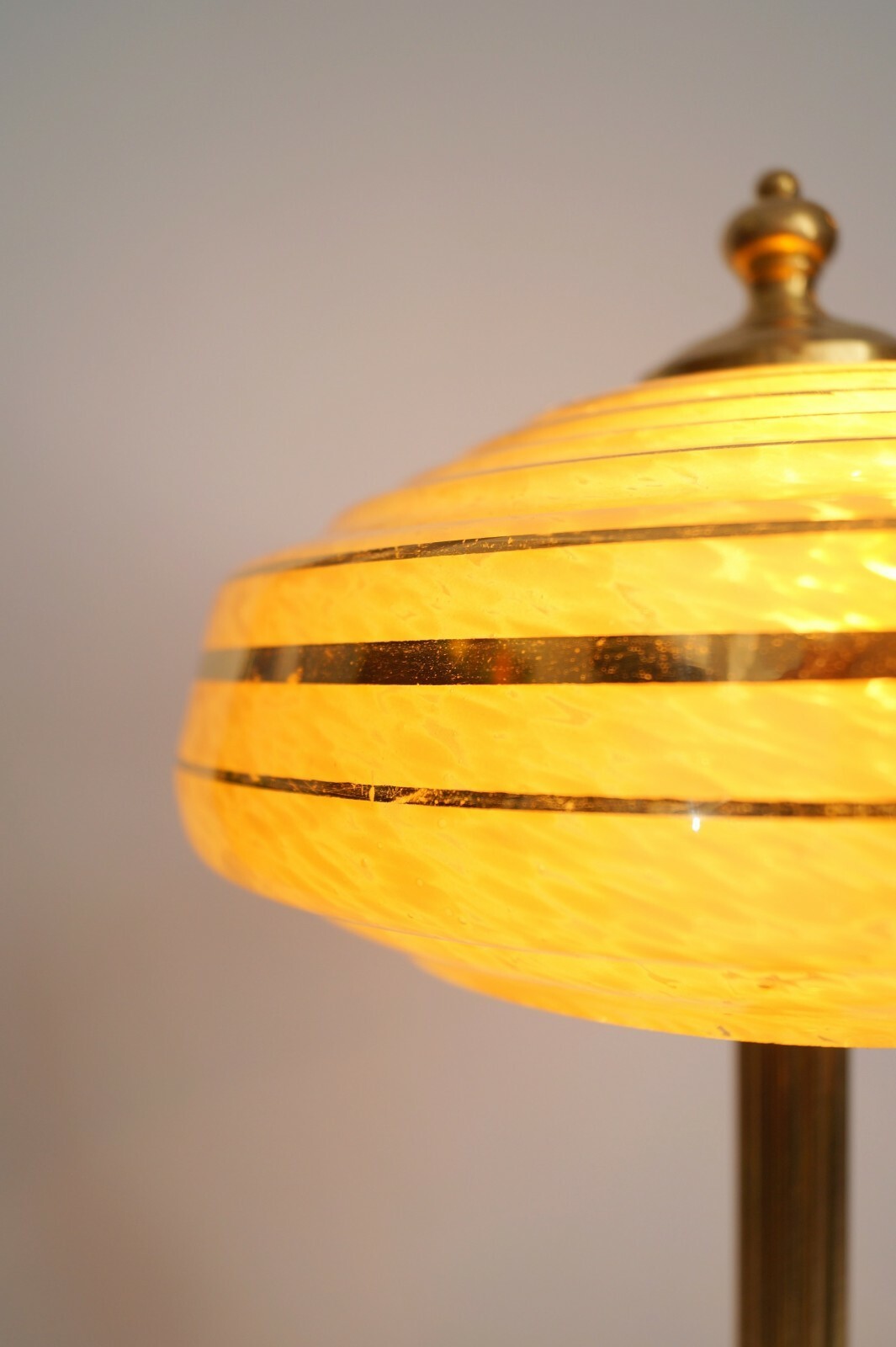 Art Deco Table Lamp "SATURN RINGS" Brass Lamp Berlin Light Item image 8
