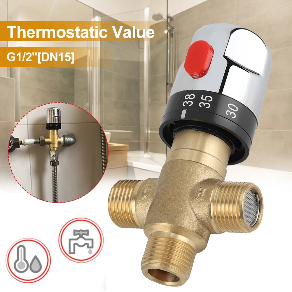 House Home NEW BrA A Thermostat Faucet Thermostatic Mixing Valve 3-Way B... - £38.53 GBP