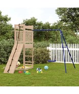  Outdoor Playset Natural wood, Blue Solid pine wood Large Durable - $624.49