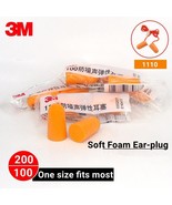 3M Earplugs Foam Ear Protection Noise Resisitant No Tearing Anti Dirt Re... - $32.17+