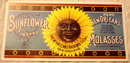 Postcard Sunflower Molasses Can Label Replicas New Orleans Louisiana - £9.64 GBP