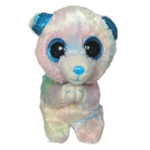 Ty Beanie Boos Hope Praying Tie Dye Bear Glitter Eyes Plush 2020 6.25&quot; - $272.39 MXN