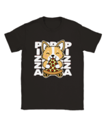 Kawaii pizza t shirt cute cat food tee shirt summer holiday gift idea - €25,93 EUR