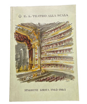 Teatro alla Scala Stagione Lirica 1963-1964 Opera Progam - £18.74 GBP