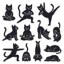 Cats doing gymnastics - Cross Stitch Pattern PDF - Instant Download - $5.00