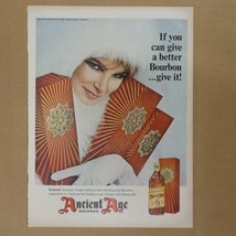 1966 Ancient Age Bourbon Whiskey Full Page Print Ad 10.5&quot; x 13.5&quot; - £5.74 GBP