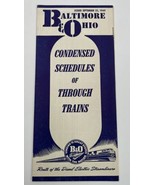 1949 B&amp;O BALTIMORE &amp; OHIO PUBLIC TIMETABLE TIME TABLES VINTAGE - £14.15 GBP