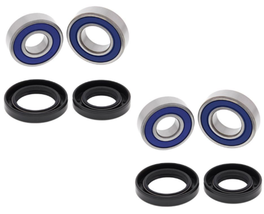 All Balls Front Wheel Bearings &amp; Seal Kit For 95-03 Kawasaki KEF300 Lako... - $57.90