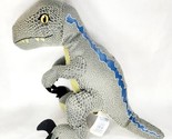 13&quot; Jurassic World Build A Bear Blue Velociraptor Stuffed Dinosaur Rapto... - $18.99