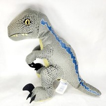 13&quot; Jurassic World Build A Bear Blue Velociraptor Stuffed Dinosaur Rapto... - £14.93 GBP