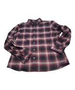 Apt. 9 Flannel Shirt Men&#39;s XL Red Black Check Stretch Standard Fit Butto... - £20.15 GBP