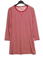 Charter Club Intimates Sleepshirt Womens Medium Striped Nightgown Long S... - £10.70 GBP