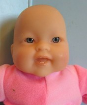 huggable loveable 8&quot; berenguer cloth baby doll smiling w/teeth - $12.96