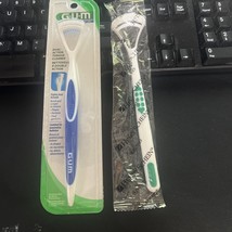 GUM - 760 Dual Action Tongue Cleaner Brush and Scraper (Blue) - €8,75 EUR