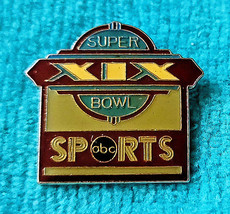 SUPER BOWL XIX (19) - ABC SPORTS NETWORK TV - LOGO - NFL LAPEL PIN - RAR... - $29.65