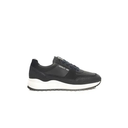 Cerruti 1881 BLUE LEATHER MEN SNEAKER SKU CE-24469 - $350.00