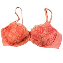Victoria&#39;s Secret Very Sexy Coral Lace Push-Up Bra Womens Size 36C Underwire - £14.17 GBP