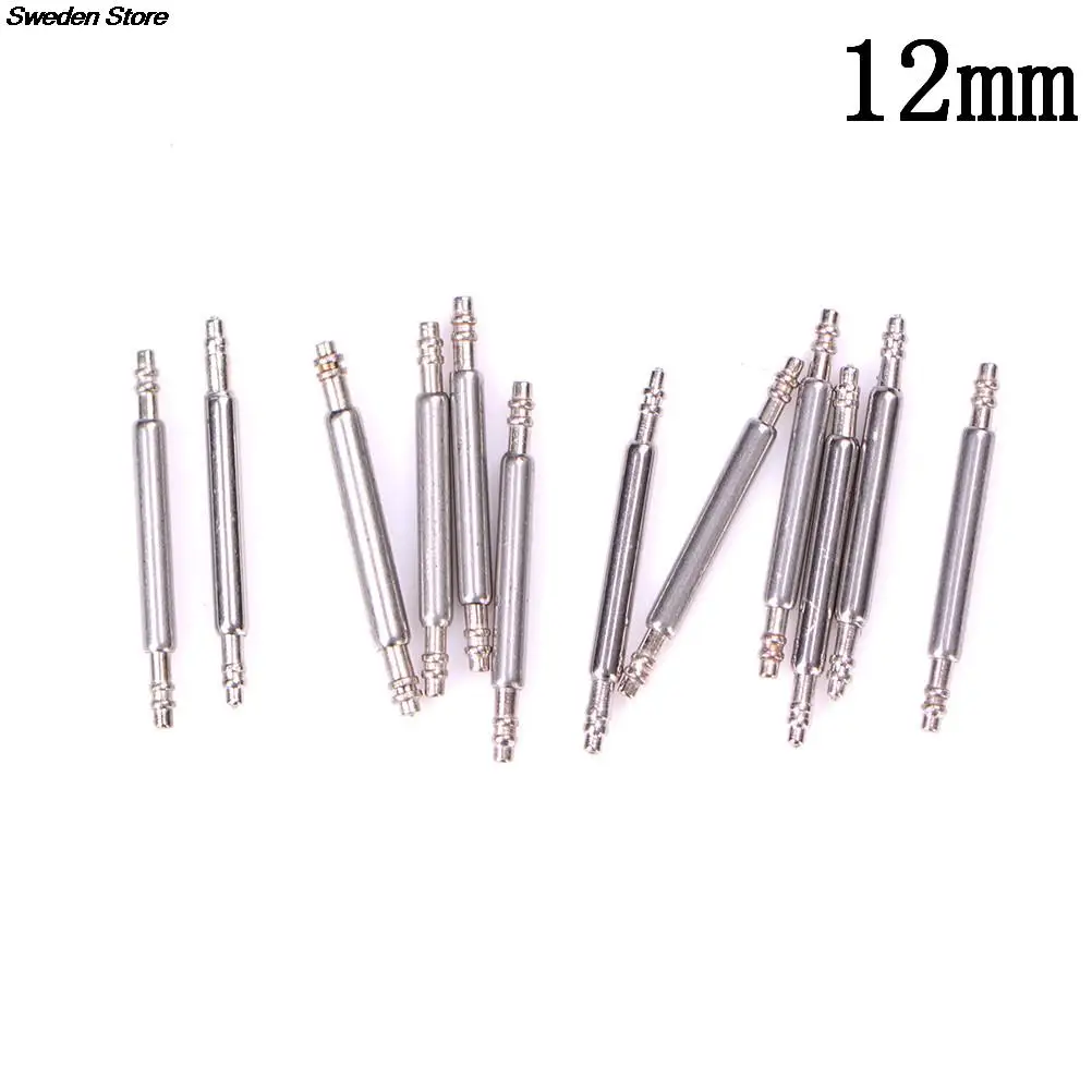 10Pcs/lot 8mm 12mm 16mm 18mm 20mm 22mm Stainless Steel Watch  Spring Bars Strap  - £134.70 GBP