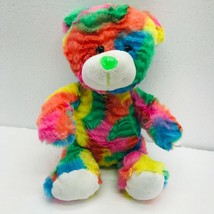 Totally Teddies Wichita Rainbow Tie Dye Teddy Bear Plush Stuffed Animal Toy 9&quot; - £9.11 GBP