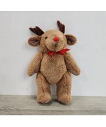 Jointed Red Nosed Reindeer Stuffed Plush Animal - £7.68 GBP