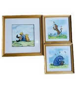 3 Framed 90s Disney Classic Winnie The Pooh Art Print SET Tigger Eeyore ... - $104.92 CAD