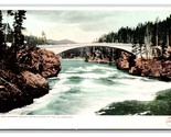 Concrete Bridge Grand Canyon Yellowstone WY UNP Detroit Publishing Postc... - $3.91