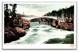 Concrete Bridge Grand Canyon Yellowstone WY UNP Detroit Publishing Postcard T5 - £3.08 GBP
