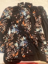 Tinsel Womens Short Dress PM Black Floral Sheer Lined Style MYPD017801 NWT - £13.91 GBP